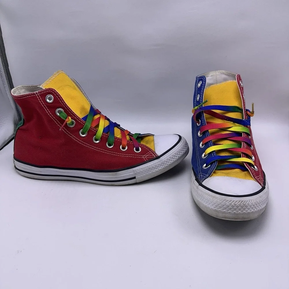 Converse All Star  Men's‎ 9 Womens 11 Shoes Colorblock High Top Sneaker